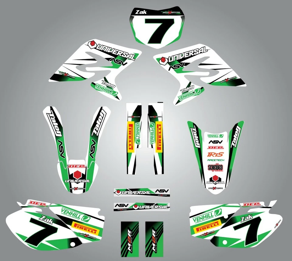 Full  Custom Graphic  Kit - STORM - KAWASAKI KX 250 - 2003 / 2012 - Image 1 of 1