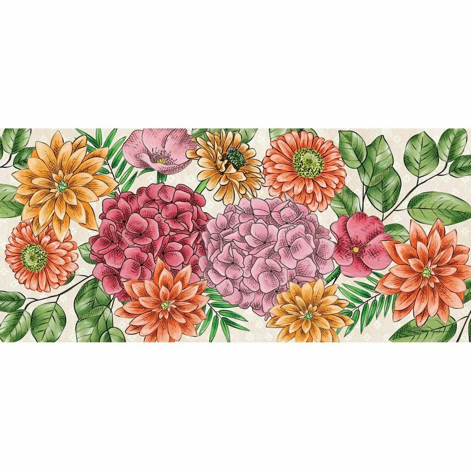 Hydrangea Bouquet Sassafras Switch Mat, 22"x0.25"x10"inches Free Shipping - Image 1 of 1