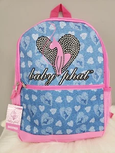 NEW Baby Phat Backpack Cat y2k purse hip hop vintage rhinestone pink glam school - Picture 1 of 8
