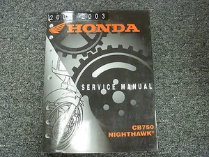 2000 2001 2002 2003 Honda CB750 Nighthawk Motorcycle Shop Service Repair Manual - Picture 1 of 1
