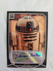 KENNY BAKER as R2-D2 2007 STAR WARS 30 A New Hope Autograph Card - Picture 1 of 14