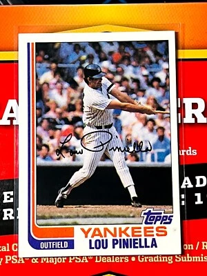 1982 Topps - #538 Lou Piniella 1061 50% OFF 3_+ MIXED SINGLES! B  - Image 1 of 2