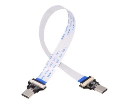 USB C Host to Target OTG Flat FPC Data Cable 480Mbps | Male to Male | 13cm  - Image 1 of 4
