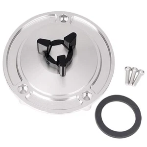 Motorrad Tank Deckel für Suzuki GSX650F SFV650 HAYABUSA GSX1300R Silber - Picture 1 of 6
