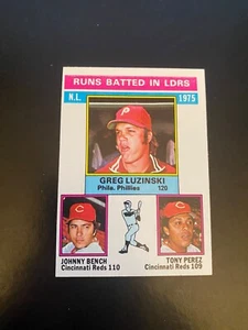1976 TOPPS BASEBALL #195 NL RBI LEADERS!! JOHNNY BENCH!! NR-MINT!! $1 SHIPPING!! - Picture 1 of 2