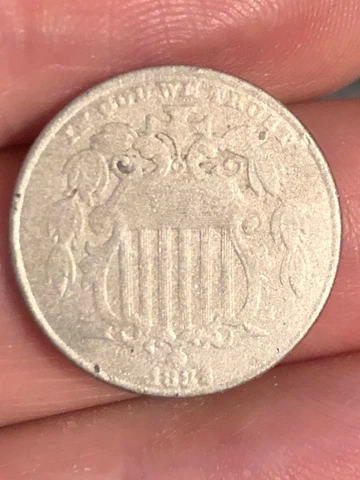 1882 Shield Nickel 5 Cent Piece Cover