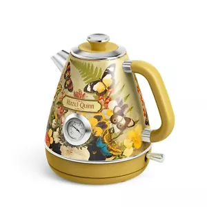 Hazel Quinn Printed Yellow Electric Water Kettle, 1.7 Liter, Stainless Steel, AU - Picture 1 of 10