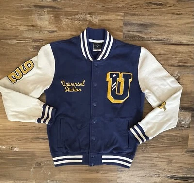 Universal Studios Bomber Jacket Blue/white Size Small - Image 1 of 4
