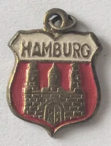 Bettelarmband Anhänger Wappen Email Hamburg - Bild 1 von 2