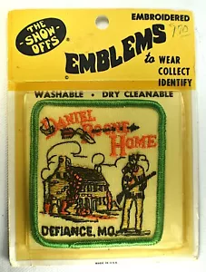 PARCHE VINTAGE DANIEL BOONE HOME DE CHESTER HARDING DEFIANCE MISSOURI, AÑOS 70 - Imagen 1 de 2