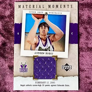 Andrew Bogut 2005 UD Portraits Game Jersey RC MINT Bucks Aussie Rookie Giannis💙 - Foto 1 di 2
