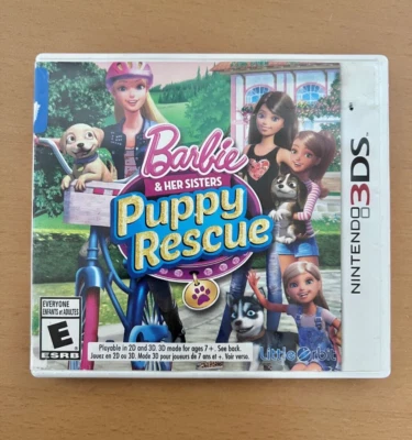Barbie and Her Sisters Puppy Rescue Nintendo 3DS Video Game - Image 1 of 3