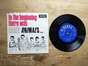 In the Beginning There Was Early Animals Very Good+ 7" EP Vinyl Record DFE8643 - Picture 1 of 2