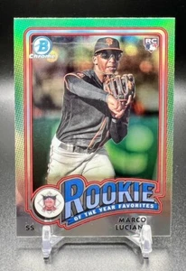 Bowman 2024 Cromo MARCO LUCIANO RC Novato del Año Favoritos ROY-11 Gigantes - Imagen 1 de 2