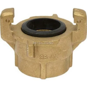 SB-4X FULL PORT THREADED SANDBLAST BRASS TANK COUPLING 2" NPT CONNECTOR - Picture 1 of 1