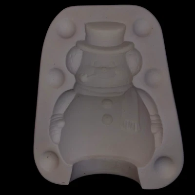 McNees Mini Mold M-361 Ceramic Slip Mold Snowman Frosty Figurine 6 Inch - Image 1 of 4