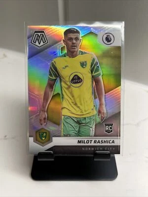 2021-22 Mosaic Premier League - MILOT RASHICA RC - Rookie, Norwich, Silver Prizm - Image 1 of 4