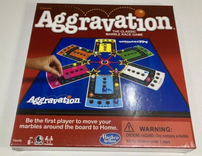 Nuevo Juego de Mesa Clásico Aggravation Marble Race de Hasbro - En En Envoltura Original Foto 1 de 4