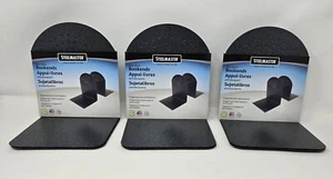 Steelmaster Non-Skid Bookends Granite Metal 3 Sets New in Package 7 Inch 295A3 - Picture 1 of 9