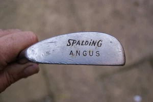 t SPALDING Angus Vintage Hickory Putter 36" Stainless Steel Head - Picture 1 of 5