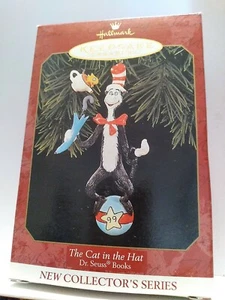 Brand new, Open Box 1999 Hallmark Keepsake Ornament Cat In The Hat - Dr. Seuss - Picture 1 of 3