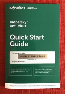 Kaspersky Antivirus Anti-Virus 2024, 1 PC (Exp: 5/3/25), Key Card