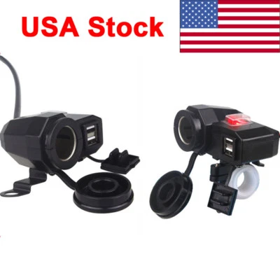 Cargador USB encendedor de cigarrillos GPS para Honda Shadow Ace Classic 500 700 750 1100 Foto 1 de 3