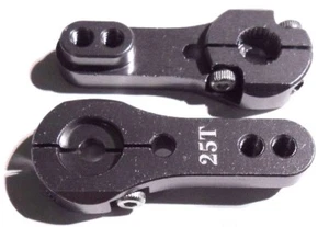 2 bracci servobraccio in alluminio 25T tipo di bloccaggio spline adatti servos auto standard RC - Foto 1 di 1
