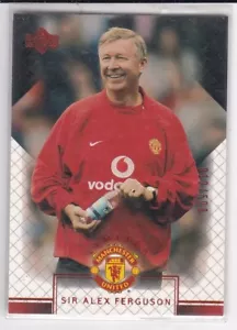 2002-03 Upper Deck Manchester United #34 Sir Alex Ferguson Red Parallel 12/500 - Picture 1 of 2