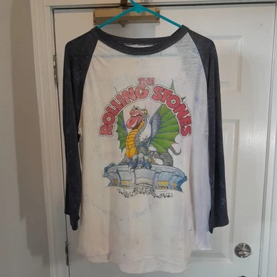 Camiseta Vintage Rolling Stones 1981 Florida Tour Manga 1/4. - Imagem 1 de 4