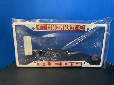 CINCINNATI REDS 6"x12" OFFICIAL LOGO LICENSE PLATE CAR NEW WINCRAFT 👀 - Image 1 of 3
