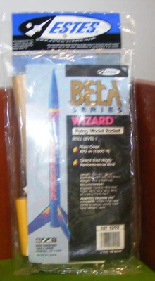 Estes Wizard Flying Model Rocket Kit Skill Level 1 #1292 Sealed Soar 1600 Feet - Image 1 of 2