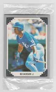 1991 Donruss Factory Set Leaf PREVIEW Sealed Pack 4 Cards BO JACKSON Top PUCKETT - Picture 1 of 2