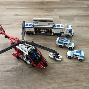 Lego City Police Command Center 7743 & Rescue Helicopter 8068 Lot Of 2 Bundle - Picture 1 of 13