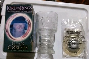 LORD OF THE RINGS 2001 GANDALF WIZARD GLASS GOBLET 6" BURGER KING Collector Cup - Picture 1 of 5