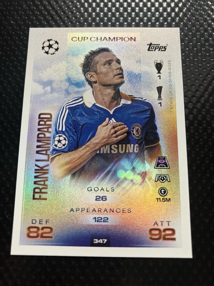 TOPPS MATCH ATTAX 2025 - 26  CARD  FRANK LAMPARD  CHELSEA  CUP CHAMPION - Image 1 of 1