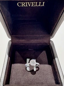 Anello Solitario Crivelli in oro bianco e diamanti CRV25276 - Picture 1 of 3