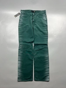 Neu mit Etikett Just Cavalli grün strukturierte Denim Jeans Hose für Herren Größe 34 (Y0811) - Bild 1 von 12