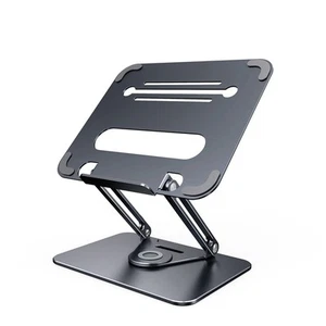 LaptopstäNder 360° Drehbarer Notebookhalter Anhebbarer StäNder Aus Alumini6340 - Bild 1 von 10