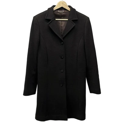 Auth HARRODS - Dark Brown Women's Coat - Image 1 of 4