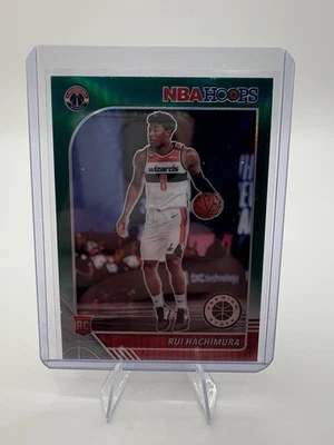 2019-20 Panini NBA Hoops Premium Stock - Rui Hachimura #206 Green Prizm (RC) - Image 1 of 2