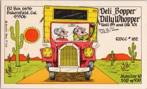 Vintage CB Radio QSL Postcard Bakersfield California USA - Picture 1 of 2