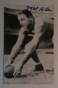 Mel Hein Signed Radnor Graphic Art Card RGA HOF Postcard Autographed #16 - Picture 1 of 3