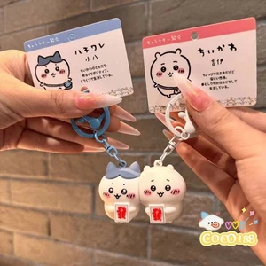 Chiikawa portachiavi magnetico simpatico cartone animato Hachiware Chiikawa bambola ciondolo regalo d'amore - Foto 1 di 6