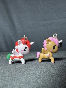 Tokidoki Unicorno Ruby Strawberry + Dolce Cupcake Sprinkles Keychains Mini - Picture 1 of 6