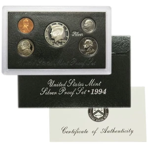 1994-S U.S. Silver Proof Coin Set GEM Proof OGP - Picture 1 of 2