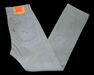 LEVI'S Men's Vintage 551 Straight Fit Chinos 28"W / 30"W X 32"L Grey Twill Jeans - Picture 1 of 6