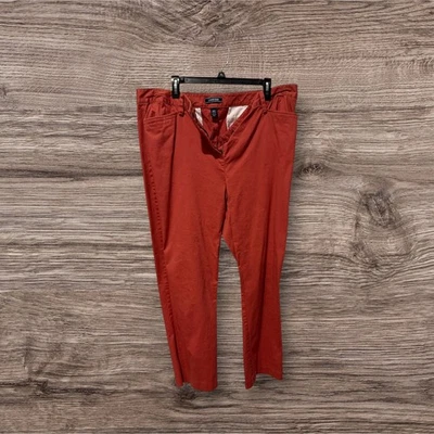 Pantalones ajustados Lands’ End para mujer talla 18T tiro medio naranja quemado  Foto 1 de 3