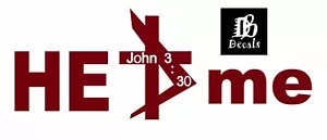 He is Greater Than Me Jesus Christ GOD Christian Cross Lord Vinyl Decal Sticker - Foto 1 di 2