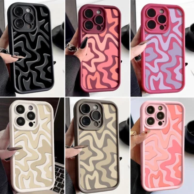 For iPhone 16 15 Pro Max 14 13 12 11 XR Matte Soft Shockproof Phone Case Cover - Image 1 of 4